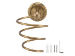 Suporte de Parede para Secador de Cabelo Antigo Bronze