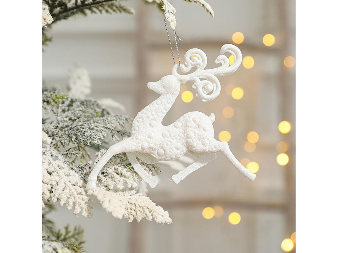 Pingentes Para Árvore De Natal Com Flocos De Neve E Ângel Decoração