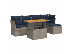 Garden Sofa Set, Garden Sofa Sets Vidaxl Cinzeto Rattan / Vime (n/a)