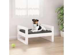 Vidaxl Cama 55,5x45,5x28 Cm Madeira De Pinho Maciça Branco