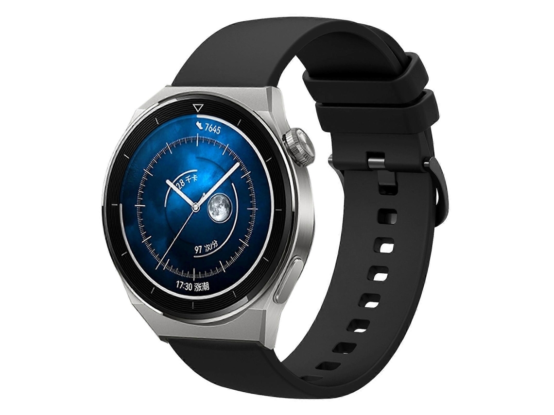 Pulseira De Silicone Macio De Cor Sólida Para Huawei Watch Gt3 Pro 43mm 20mm
