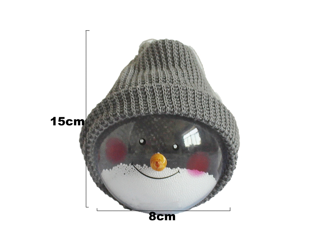 Enfeite de Natal KKVOGMLE Bola Boneco Quebra Branco