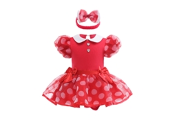 Traje de Natal Mickey Cosplay Bebê Macacão de Peça Única 80Cm