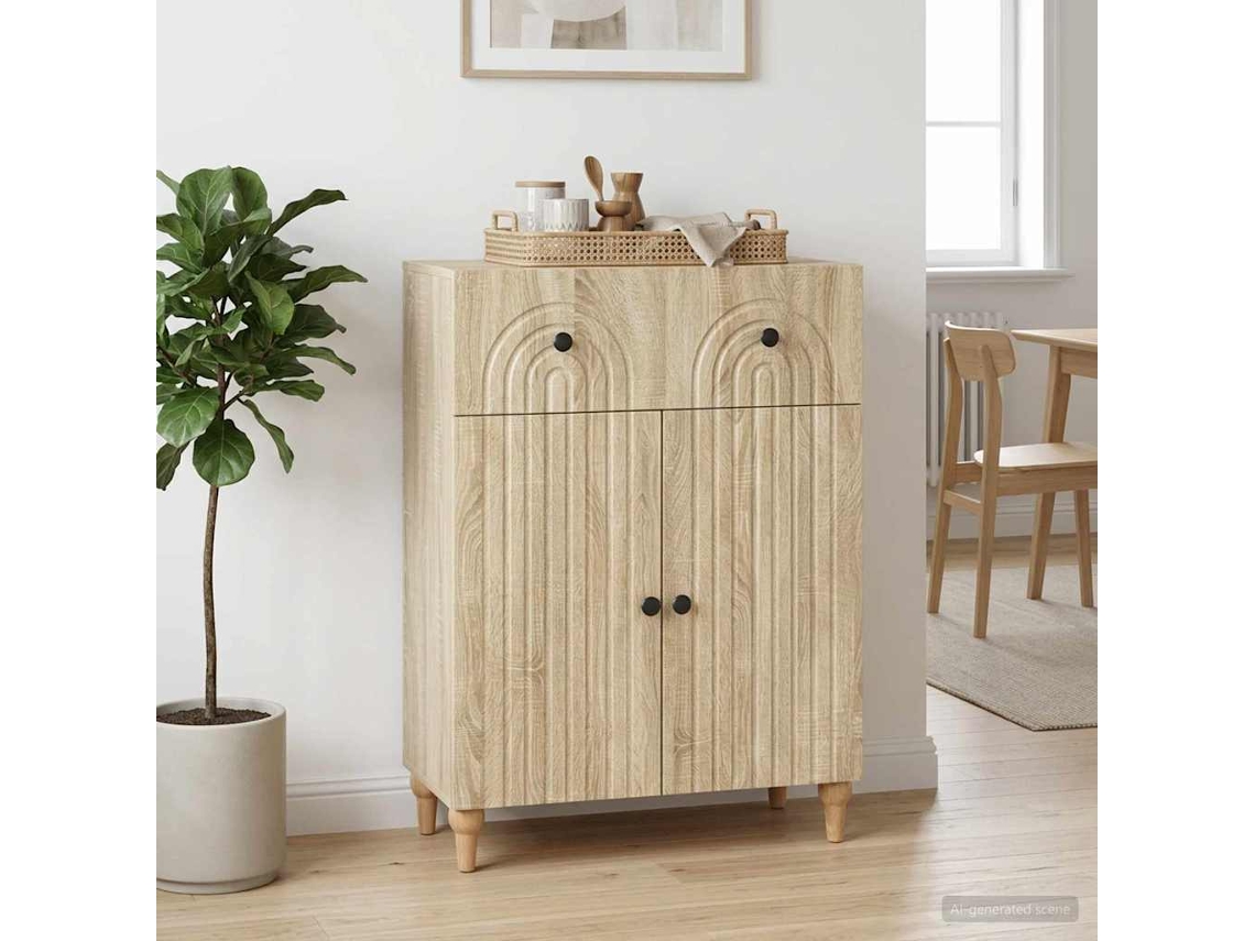 Vidaxl Buffet Carvalho Sonoma 66 X 34,5 X 90 Cm Derivados De Madeira