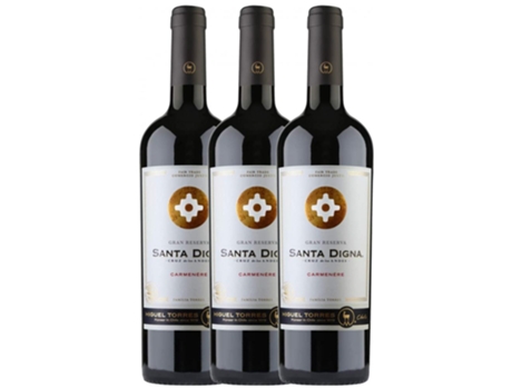Vinho MIGUEL TORRES Miguel Torres Santa Digna Negre Carmenère Valle Central Reserva (0.75 L - 3 unidades)