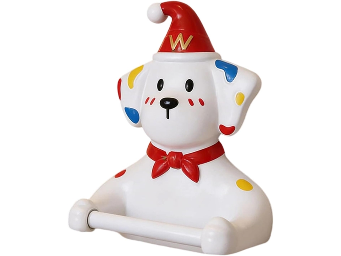 Dispensador De Papel Higiênico Adesivo Parede Com Desenho Cachorrinho, Adesivo Removível