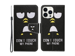 Capa Pega Pinguim Para Iphone 15 Pro Max Pele Sintética