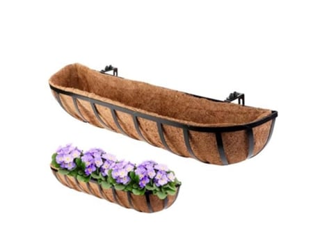 Jardinera Metal/coco Xl Barandilla Fedor