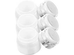 Conjunto De 3 Frascos Recarregáveis Com Bomba Airless Para Viagem - Ideal Para Artigos De Higiene Pessoal