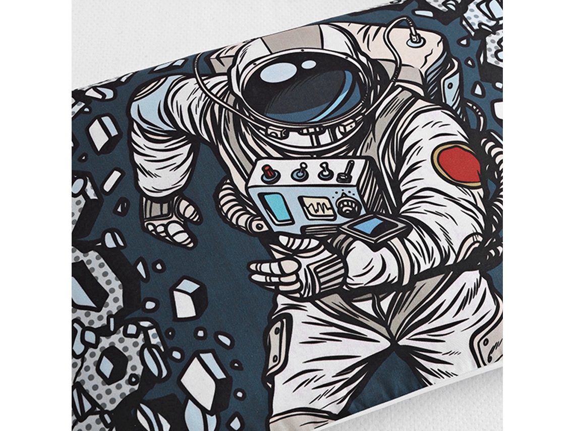 Conjunto De Capa De Edredom E Travesseiro Infantil Astronauta Espaço 3d Eoocoo