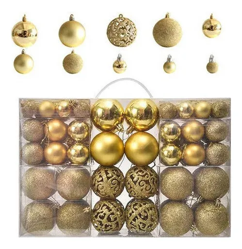 Novo Conjunto De 100 Bolas Decorativas De Natalvayotoy