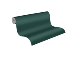 Papel de Parede LIVINGWALLS (53 cm x 10,05 m - Tecido - Verde)