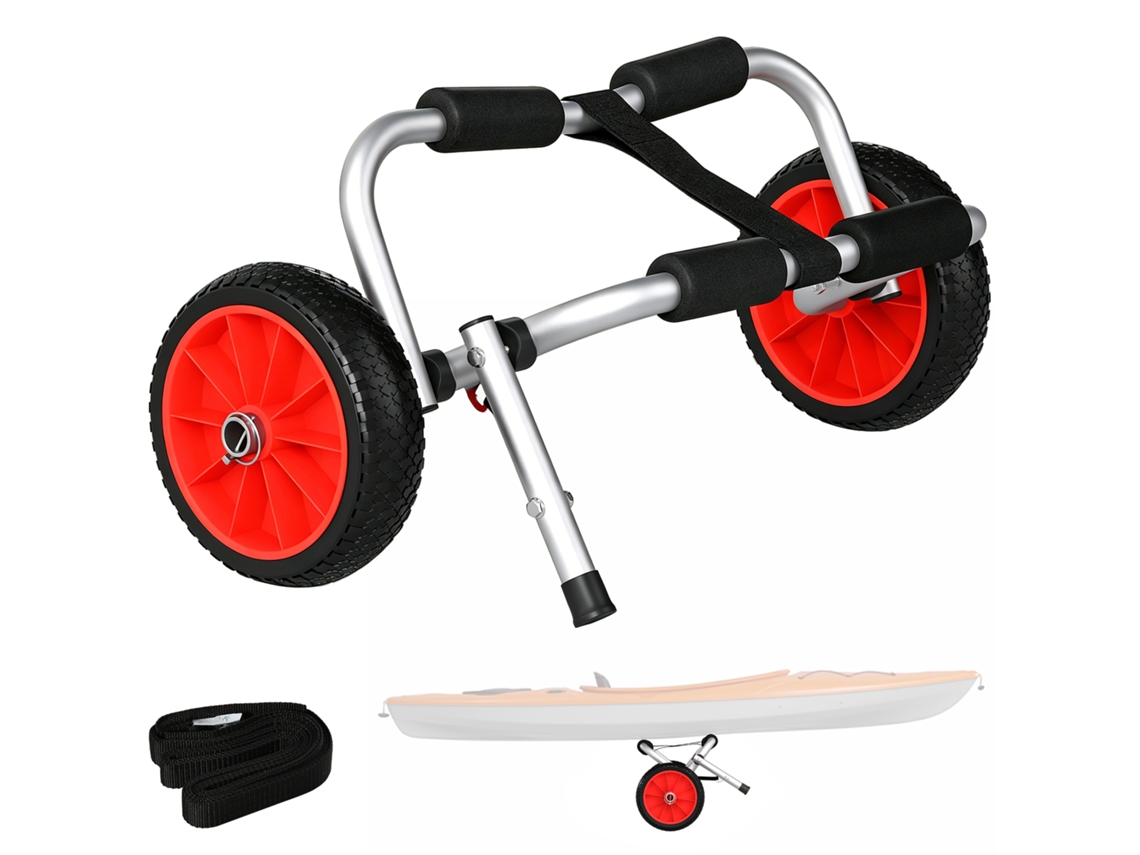 Carrinho para Caiaque Dobrável com pneus de 25cm, adequado para todas as superfícies BTFORUS