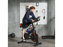 Bicicleta Ergométrica Para Casa, Volante De 8 Kg, Tela Lcd, Estrutura Em Aço E Abs, Dimensões 103x53x100-114 Cm, Nas Cores Vermelho E Preto