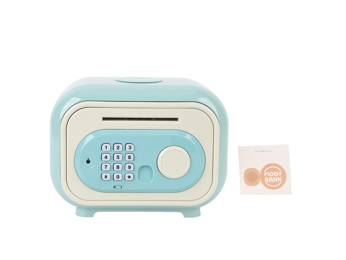 Mali cofrinho Eletrônico com Senha Rolamento Automático para Crianças Meninos Meninas Verde
