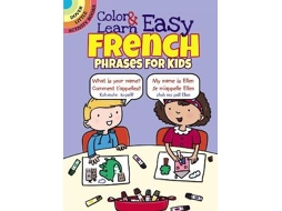 Livro Color amp Learn Easy French Phrases for Kids de Roz Fulcher (Inglês)
