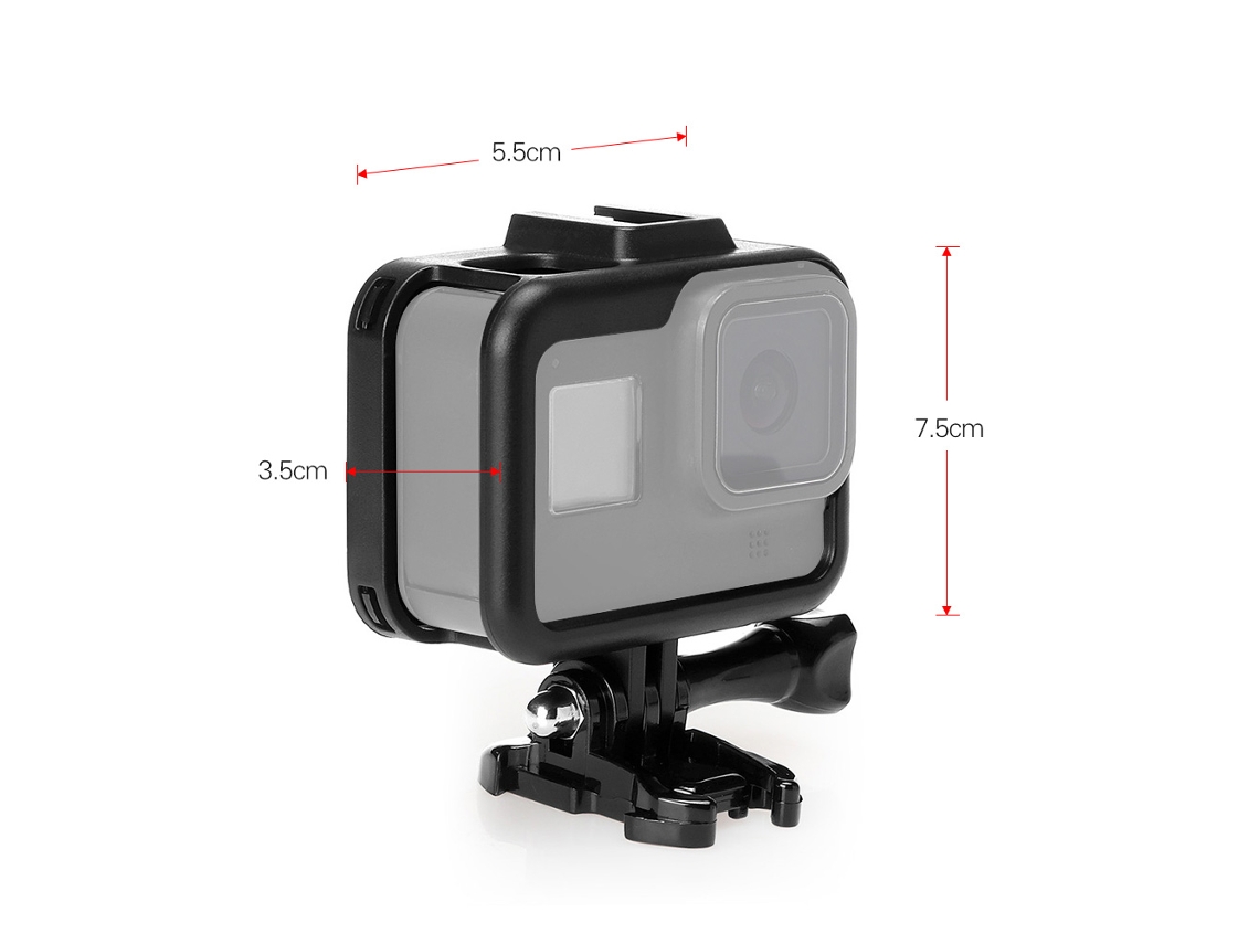 Marco Protector Para Gopro Hero 8 Black Com Soquete Móvel Rápido E Parafuso, Acessório De Montagem