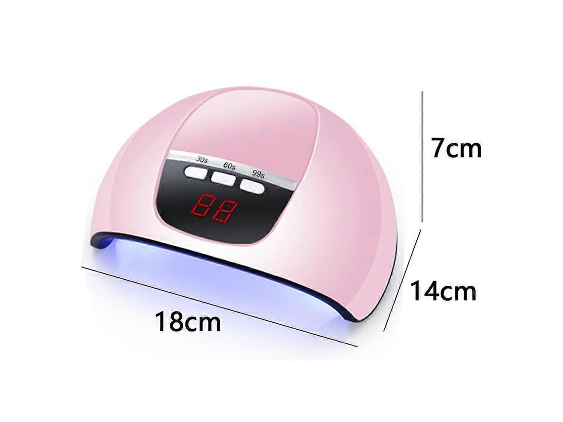 Lâmpada Led De Unhas, Secador De Unhas Profissional, Secador De Unhas Portátil Com Temporizador / Sensor / Display Lcd Adequado