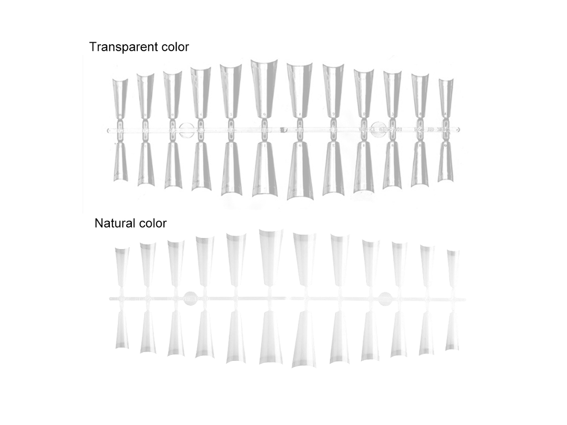 Kit De 504 Unhas Falsas French Tips 12 Tamanhos Pontas De Unhas Artificiais Para Arte De Unhas