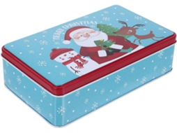 Lata Para Biscoitos E Doces De Natal, Design Natalino Adorável, Material Durável E Portátil Para Festas Presentes