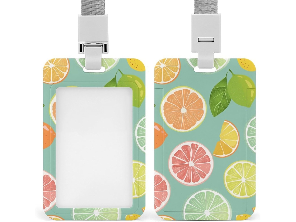 Porta Crachá Em Formato De Toranja E Laranja, À Prova D Água, Protetor De Crachá, Funcionários De Escritório