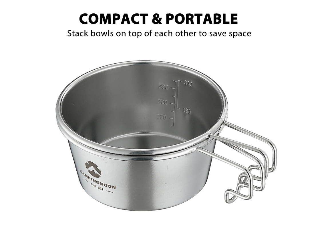 Copo de Camping em Aço Inox Leve Compacto
