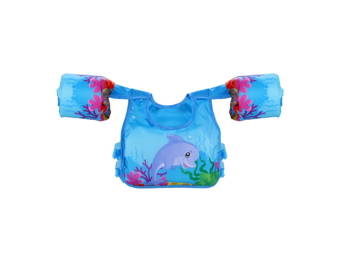 Colete de natação infantil com estampas animadas (P/MARCA)