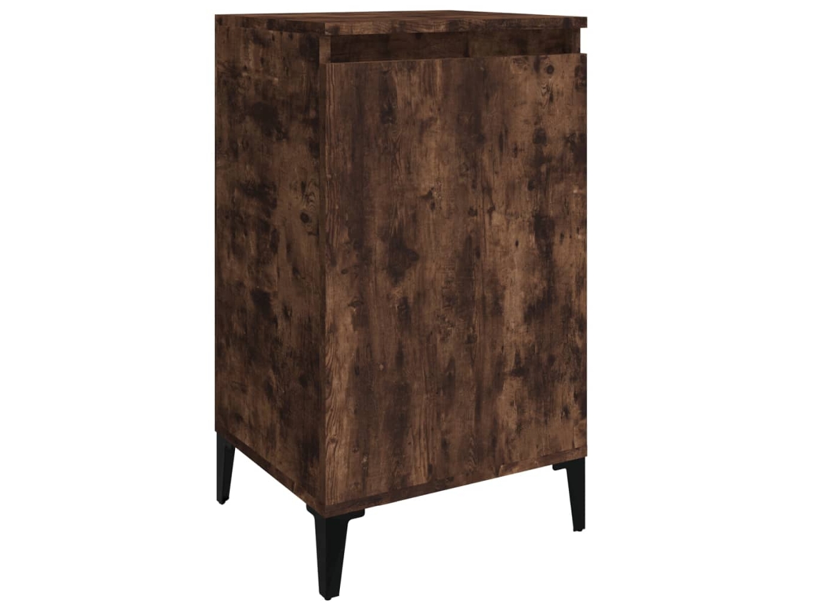 Bedside Cabinet, Bedside Cabinets Vidaxl Marrom Madeira Processada (n/a)