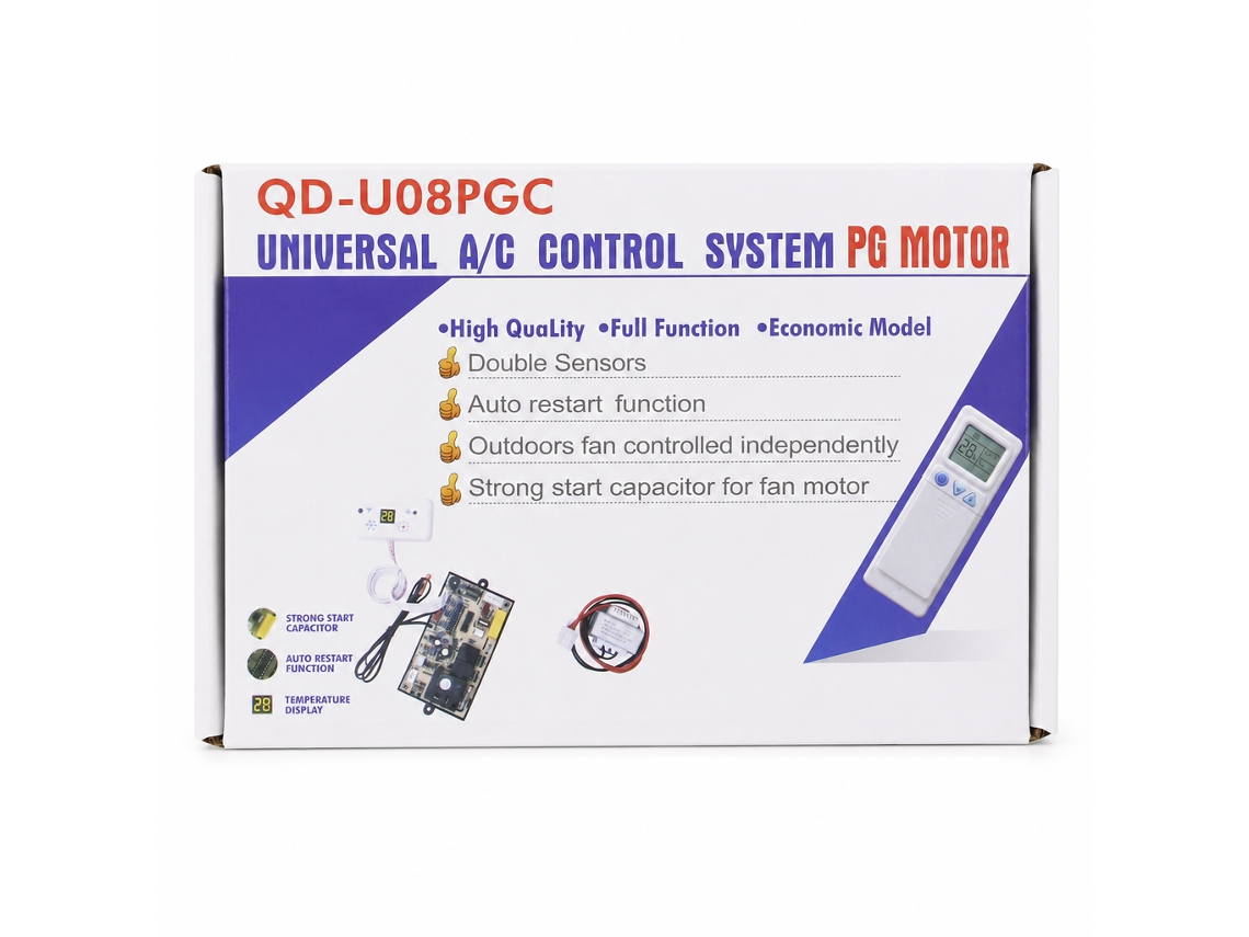Placa De Controlo Universal Para Ar Condicionado Com Motor Pg, Modelo Qd-u08pgc_dae