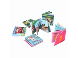 Primerox 6 Livros de Tecido para Bebês Temas Múltiplos Resistente a Rasgos Brinquedos de Educação Precoce