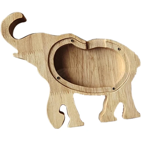 Cofrinho De Madeira Personalizado Em Formato Porquinho, Moedas Animal, Para Decoração Natal, Casa, Faça Você Mesmo, Presente Anive Aquaforge