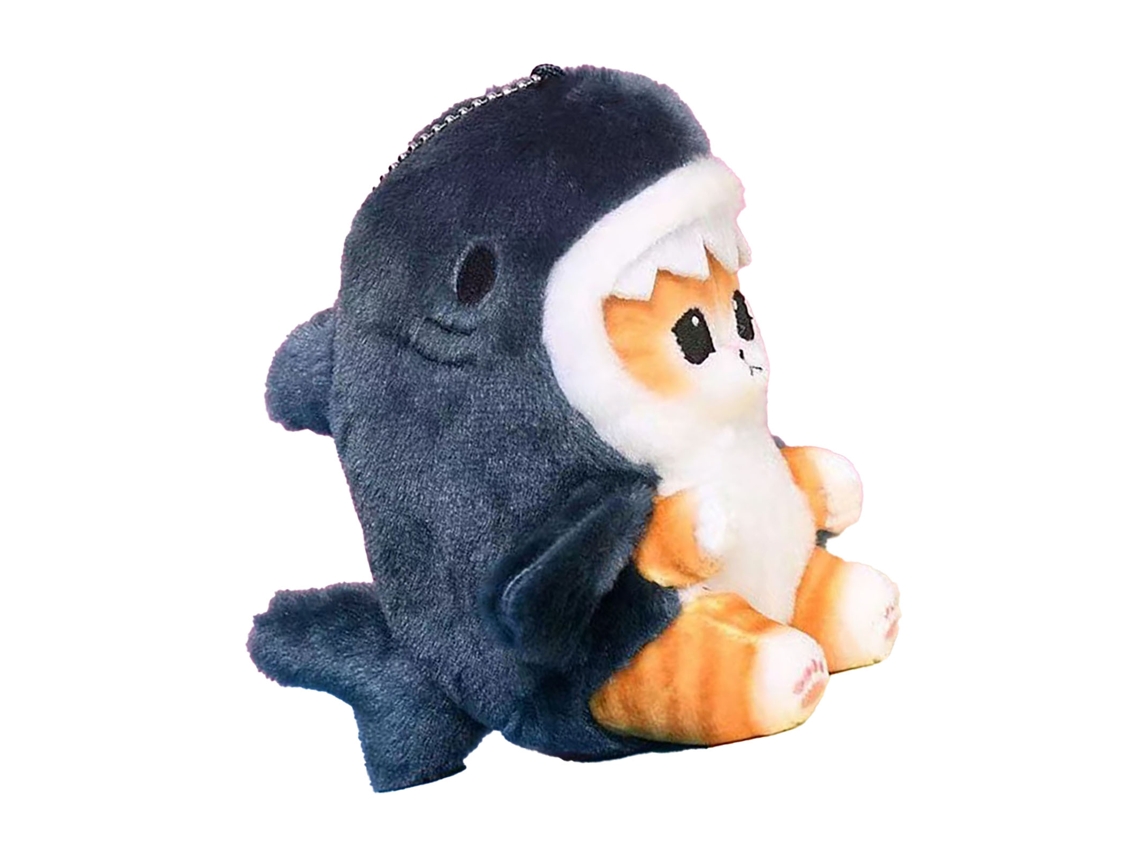 Primerox boneca de Pelúcia de Gato de Desenho Animado com Expressão Fofa Algodão Pp para Decoração e Presente