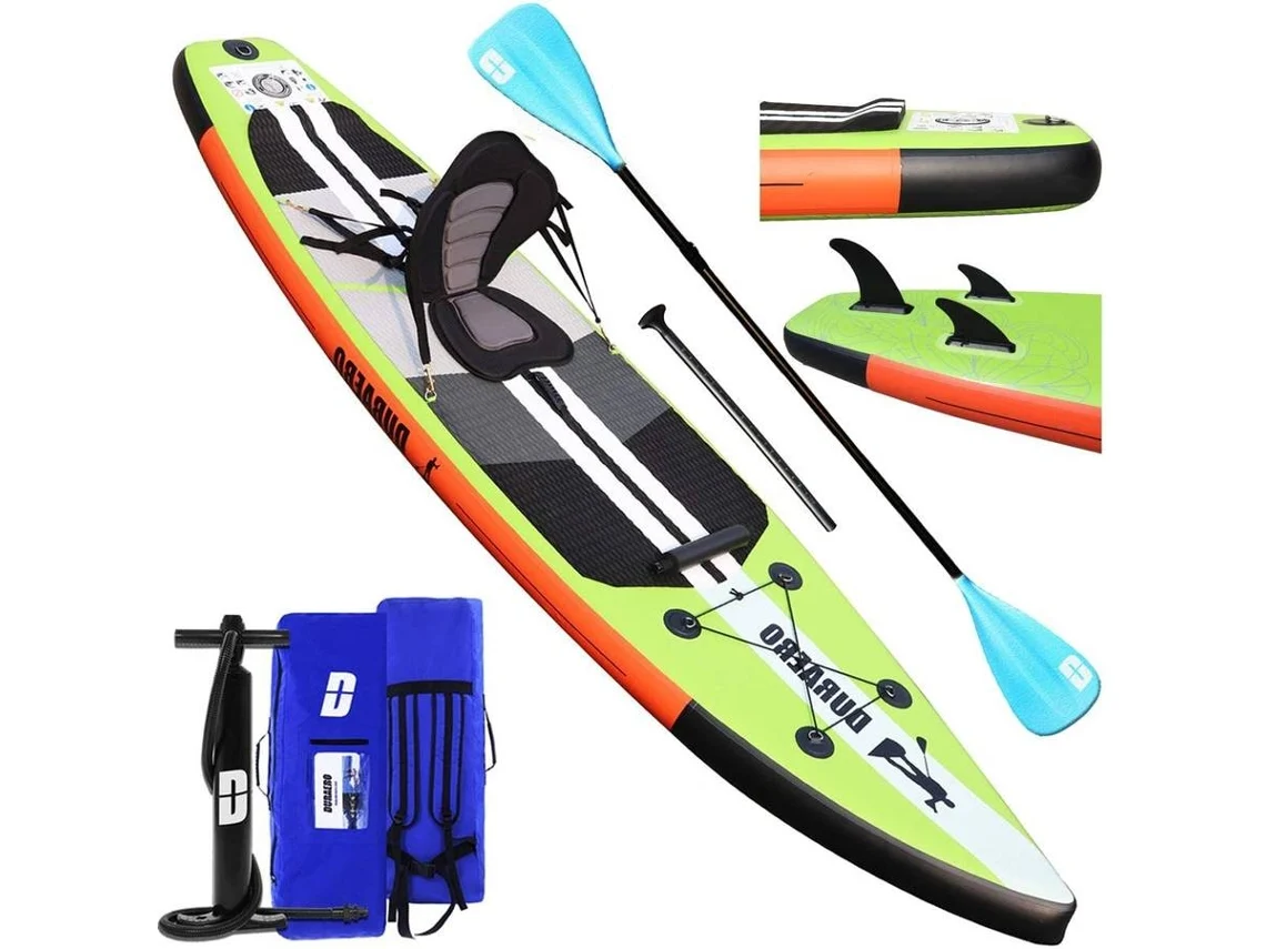Conjunto de Stand Up Paddle DURAERO com Acessórios (Verde - 330x76x15 cm)