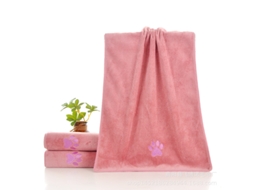 Toalha para Cães, Feita de Microfibra para Cães Secos, Altamente Absorvente, 50 X 100 Cm , Rosa. PANOONA (1 Unidade)