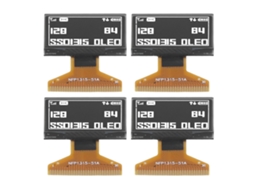 4 Peças Módulo De Tela Lcd 128x64 0.96 Polegadas 30pin Camada De Plástico Fina Tela Branca