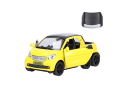 Ats modelo de Camioneta Pickup em Escala 1:32 com Luz Musical, Brinquedo de Carro de Liga com Retorno, Presente para Crianças Amarelo