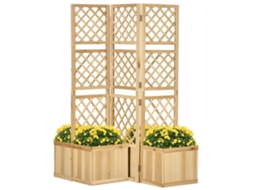 Tela de privacidade, 133x62x165 cm, natural S/MARCA