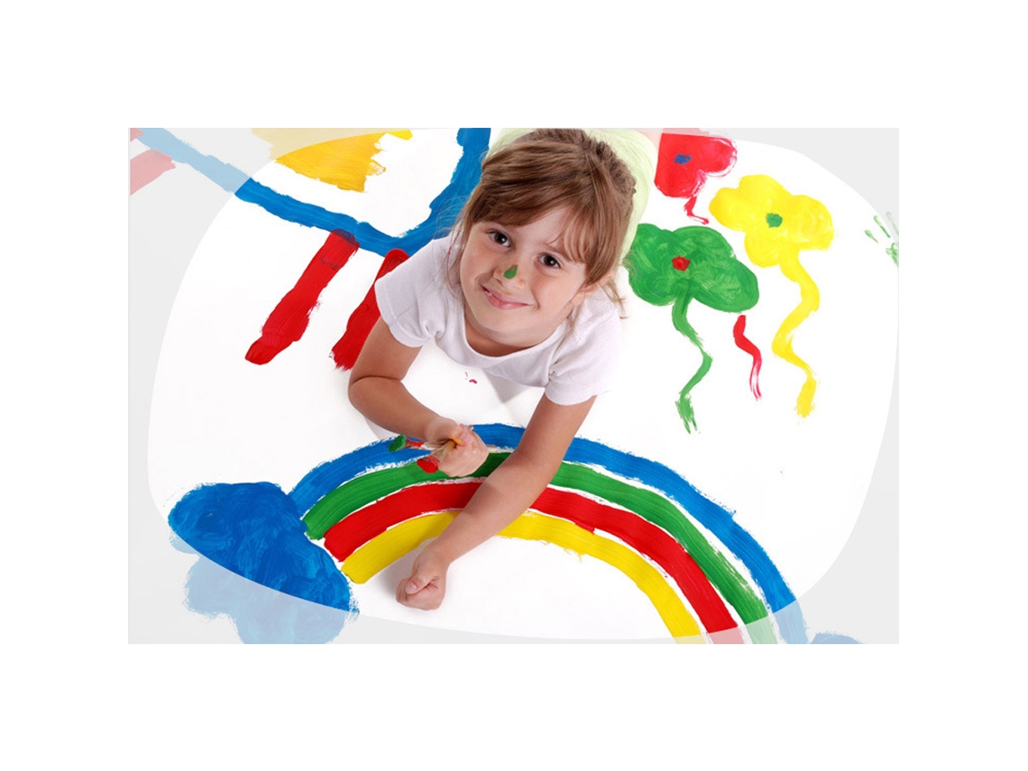 Primerox 30pcs Conjunto de Pincéis de Esponja para Crianças Kit de Pintura Infantil com 30 Ferramentas