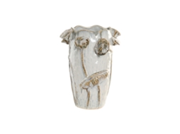Vaso de Cerâmica Branca 27x27x35cm ALEXANDRA HOUSE LIVING