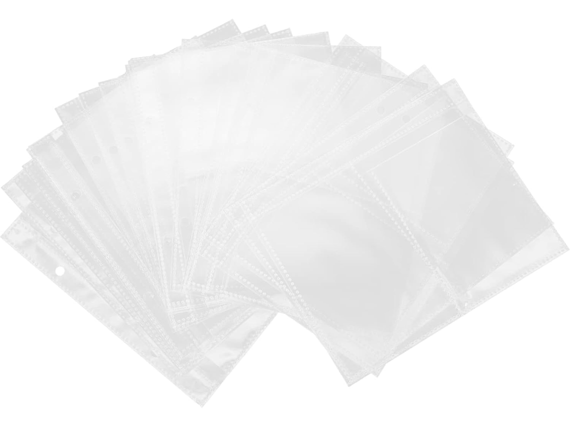 20 Peças Substituição De Página De Foto Para Álbum Pochetes Foto Recarregável Página Com Capa De Proteção