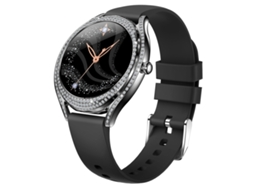 (pulseira De Silicone Preta) O Smartwatch Suporta Monitoramento De Frequência Cardíaca.