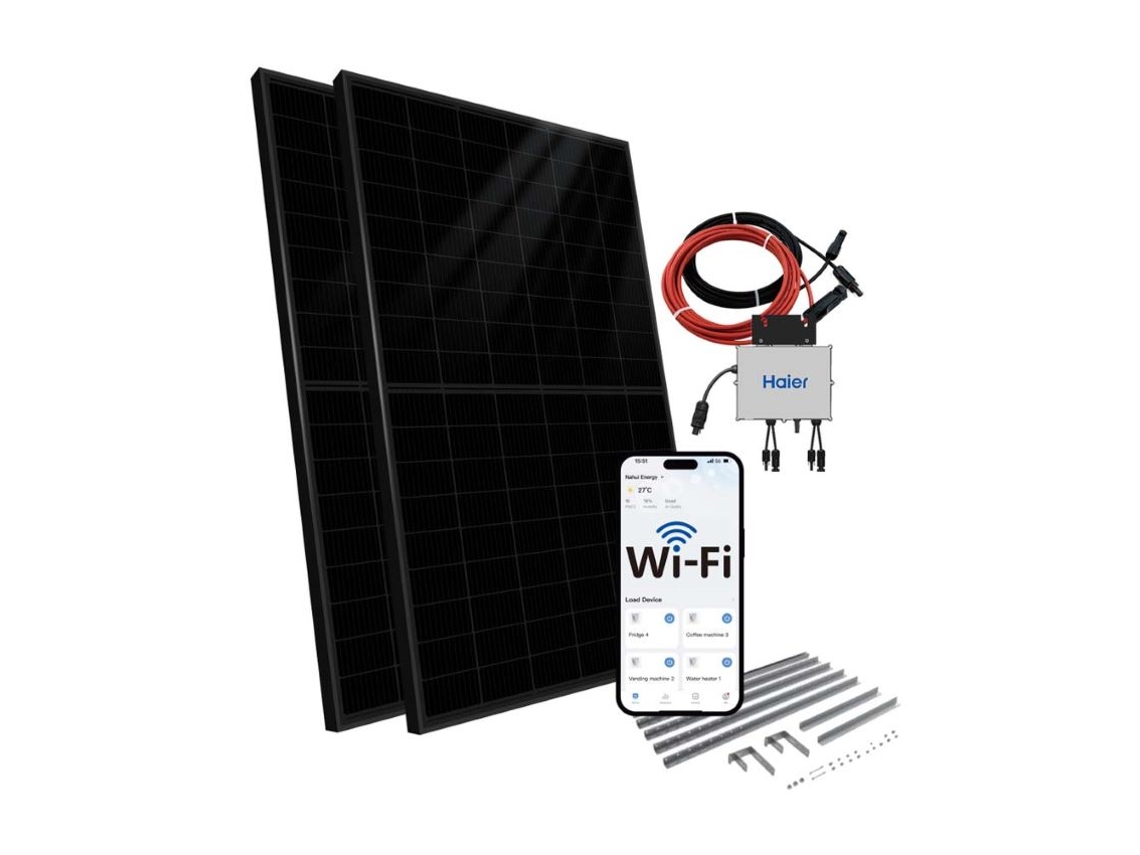 Kit Fotovoltaico Haier Hmk1p-800d-fb Da Balcone 800w