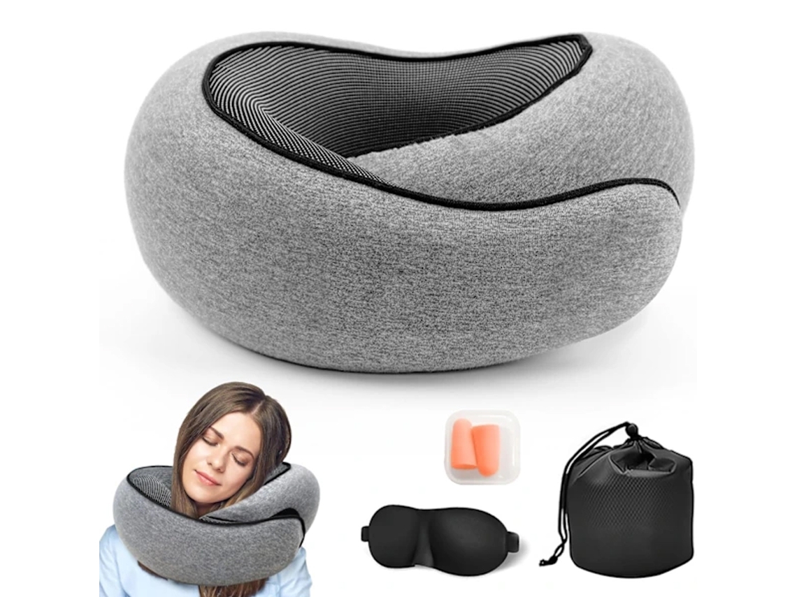 Travesseiro Cervical em Espuma Viscoelástica com Compartimento em U AQUAFORGE