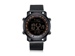 Relógio Eletrônico Quartz Masculino Naviforce Pulseira de Aço 3atm Resistente À Água
