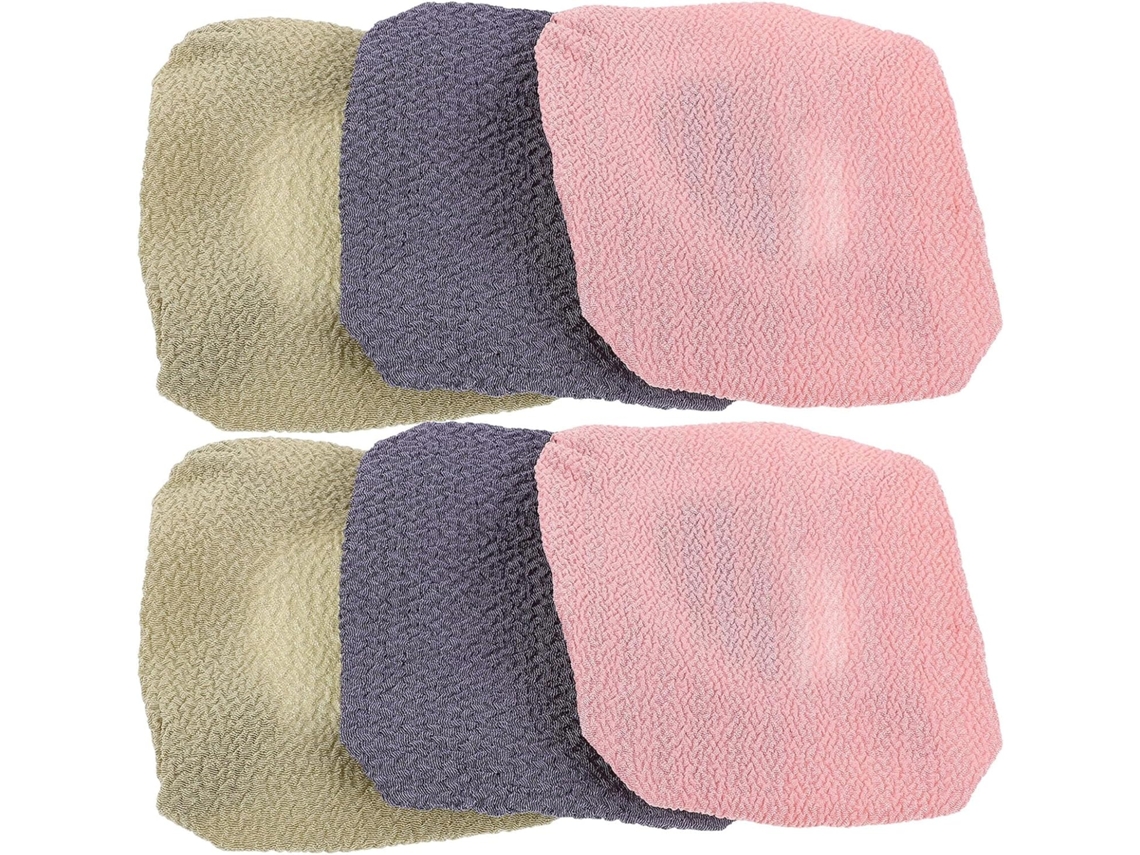 Conjunto Housoutil Com 6 Luvas Esfoliantes Corporais Cabos Longos, Escova De Massagem Macia Para As Costas E Toalhas