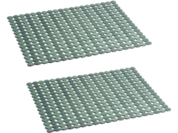 Conjunto De 2 Tapetes Para Pia Cozinha, Para Pias De Aço Inoxidável Cerâmica, Protetores Pvc Para O Fundo Da Pia
