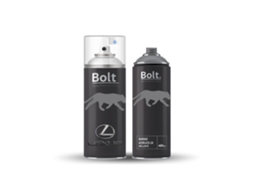 Embalagem Tinta Em Spray De Duas Camadas Para Lexus Metalizada Verniz 1k 400ml Bolt Spray Premium Paint (1c3 Dark Grey Effect)