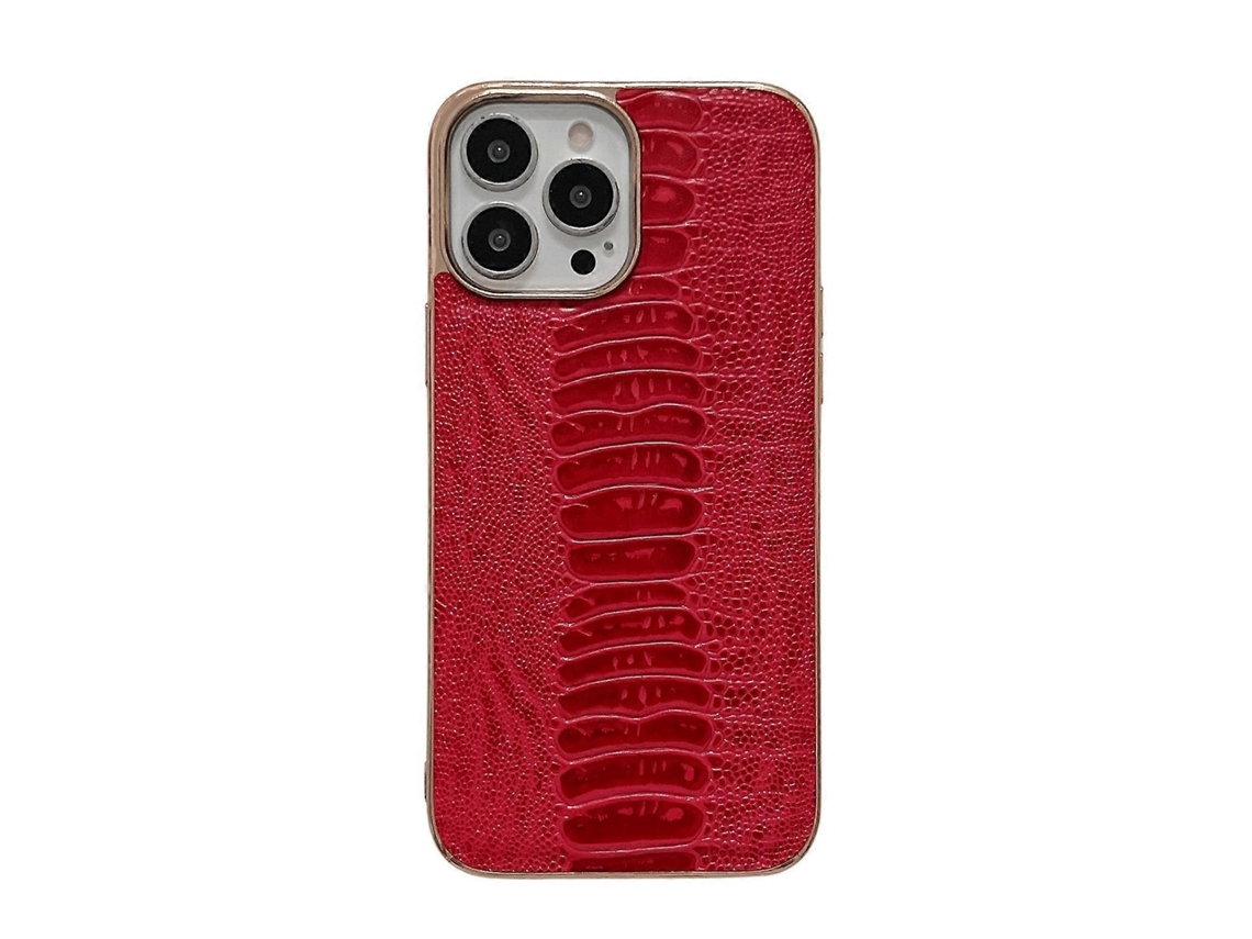 Lurelia Capa Iphone 14 Pro Max Couro Tpu Galvanoplastia Preto