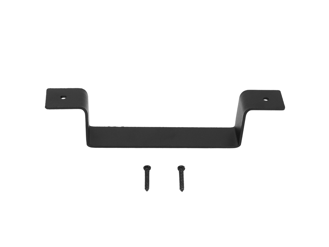 Porta Macaneta Preta em Aço Carbono Firstx para Celeiro Garagem Armário Sarga Fosca