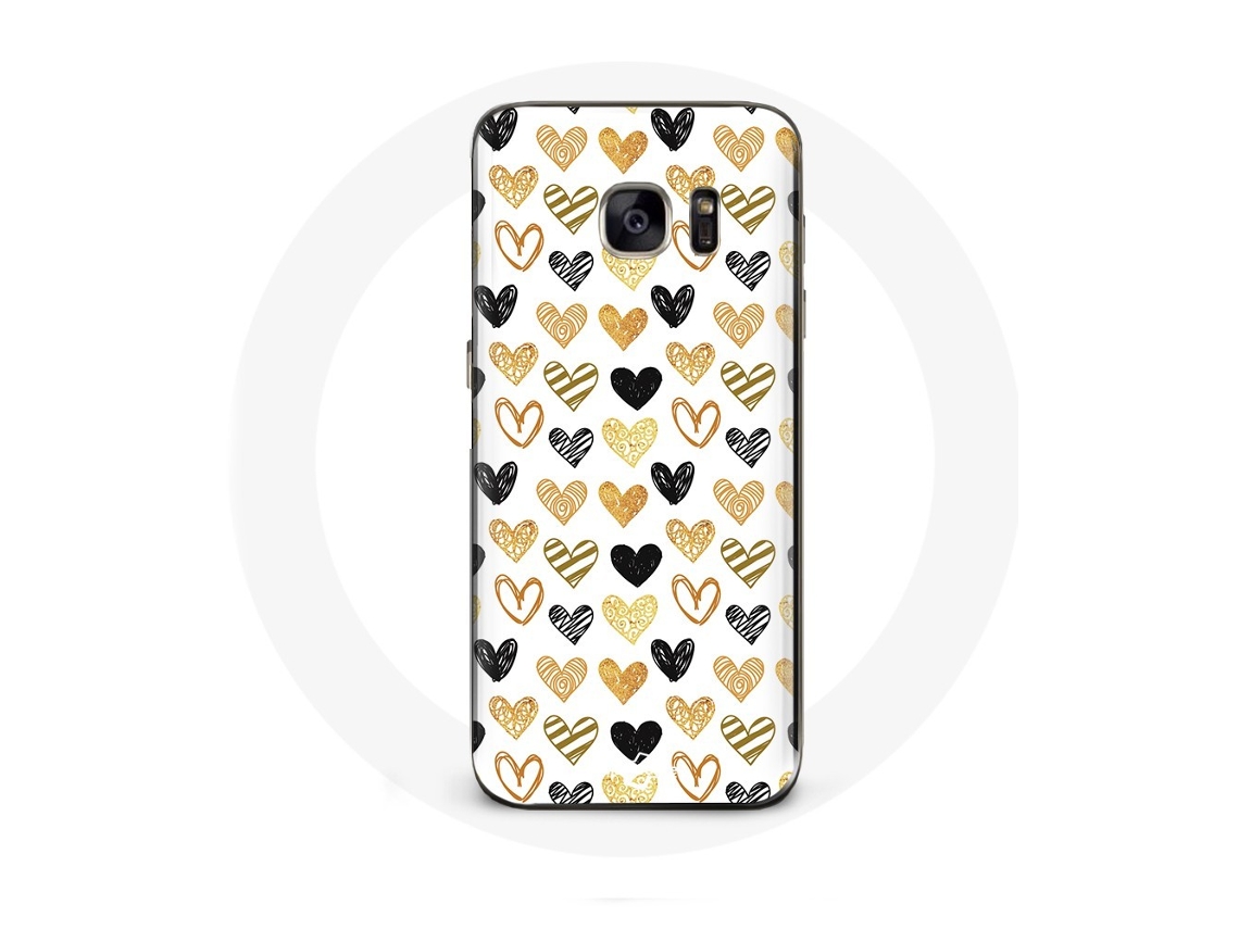 Capa para Samsung Galaxy S6 Fundo de corações